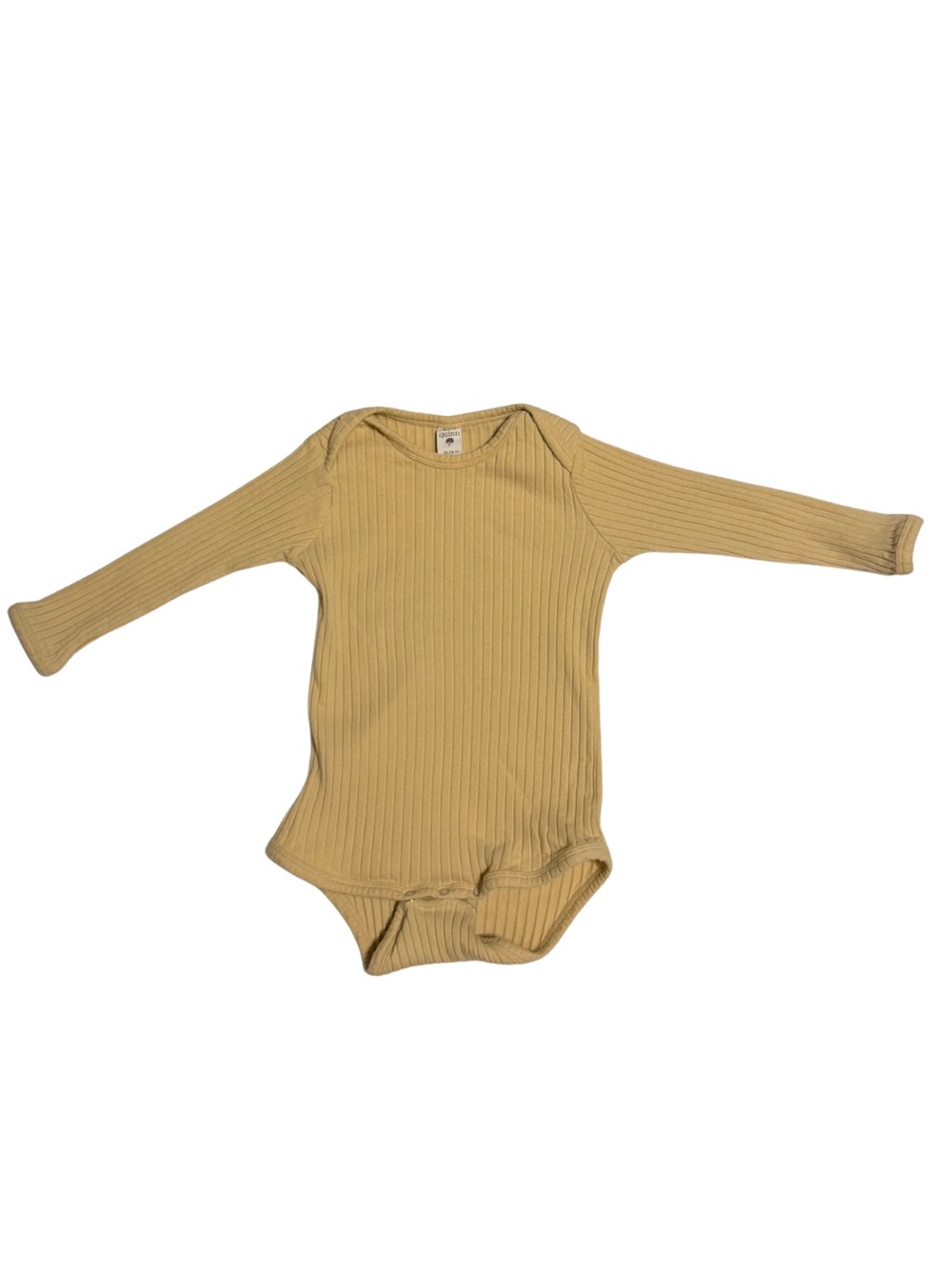 kate quinn - lap neck bodysuit | marzipan | organic cotton wide rib 18-24M